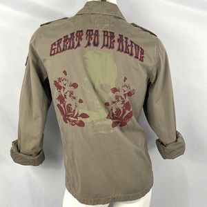 Juicy Couture | Mens L Olive Green Safari Jacket